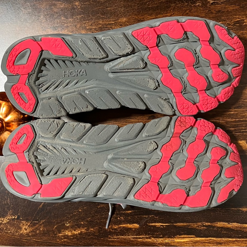 Hoka Rincon 3 running shoe in a grey. - Picture 8 of 13